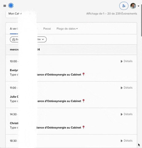 gif preuve agenda therapeutes